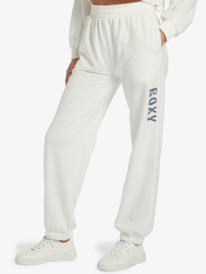 3 Move On Up Baggy Track Pants White ARJFB03105 Roxy