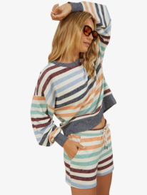 6 Laid Back - Sweatshirt for Women White ARJFT03971 Roxy