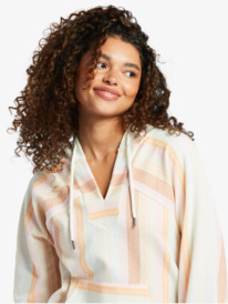 2 Wild And Free Poncho Style Hoodie Pink ARJFT04048 Roxy