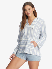5 Wild And Free - Poncho Hoodie for Women  ARJFT04048 Roxy