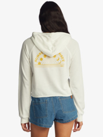 4 We Arrived Hooded Pullover White ARJFT04087 Roxy