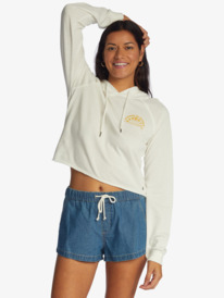 0 We Arrived Hooded Pullover White ARJFT04087 Roxy