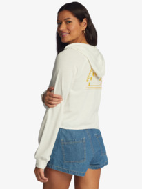 1 We Arrived Hooded Pullover White ARJFT04087 Roxy