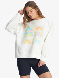 8 Morning Hike - Sweatshirt para Mulher Branco ARJFT04108 Roxy