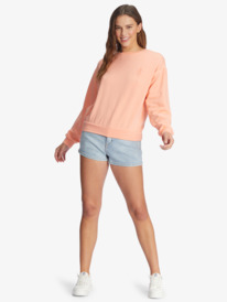1 Surfing By Moonlight - Lounge Top met Lange Mouw voor Dames Pink ARJFT04117 Roxy