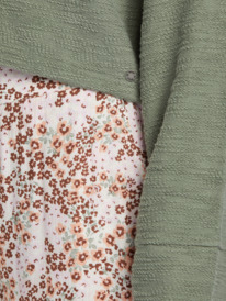 3 Made For You V-Neck Sweatshirt Green ARJFT04179 Roxy