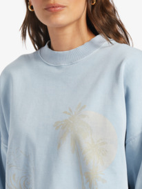 2 Lineup Oversized - Sweatshirt for Women Bleu ARJFT04180 Roxy