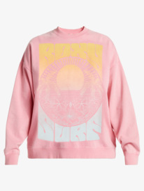 14 Lineup Oversized Sweatshirt Pink ARJFT04181 Roxy