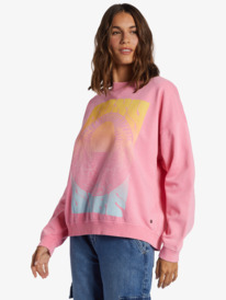 10 Lineup Oversized Sweatshirt Pink ARJFT04181 Roxy