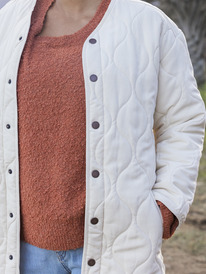 3 Holding On - Veste matelassée pour Femme Beige ARJJK03061 Roxy
