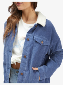 7 tune Future Corduroy Jacket Blue ARJJK03064 Roxy