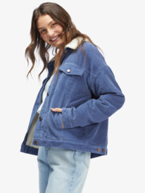 6 tune Future Corduroy Jacket Blue ARJJK03064 Roxy
