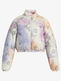 12 Chloe Kim - Veste Bomber zippée pour Femme Blanc ARJJK03068 Roxy