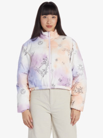 5 Chloe Kim - Veste Bomber zippée pour Femme Blanc ARJJK03068 Roxy
