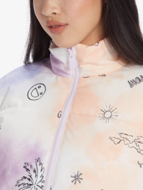 7 Chloe Kim - Veste Bomber zippée pour Femme Blanc ARJJK03068 Roxy