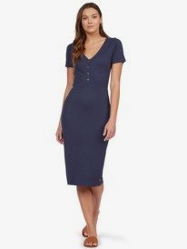 Bring It On - Short Sleeve Midi Dress for Women  ARJKD03224
