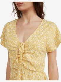 4 Simple Thoughts Dress Yellow ARJKD03231 Roxy