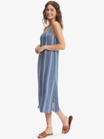 2 Promised Land Strappy Midi Dress Blue ARJKD03243 Roxy