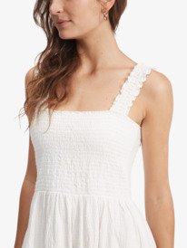 4 Hanging 10 Off The Shoulder Mini Dress White ARJKD03246 Roxy