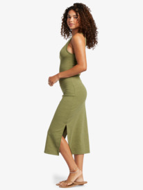 7 Good Keepsake Strappy Midi Dress Green ARJKD03270 Roxy