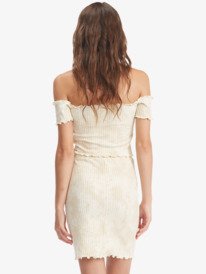 roxy, Venice Babe Rib Knit Skirt, TAPIOCA CRYSTAL WASH (teh5) Venice Babe - Rib Knit Skirt for Women ARJKK03021