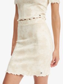 5 Venice Babe Jupe Tricot Côtelé Beige ARJKK03021 Roxy