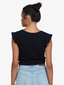 3 Flirty Vibe V-Neck Top  ARJKT03312 Roxy