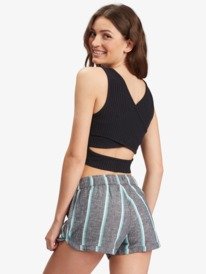 2 Good Keepsake Eco Crop Top Noir ARJKT03340 Roxy