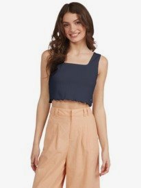 0 Good Days Ahead Cropped Top Blue ARJKT03342 Roxy