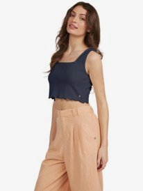 3 Good Days Ahead Cropped Top Blue ARJKT03342 Roxy