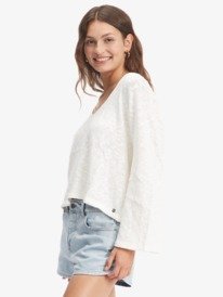 3 Board Walk V-Neck Top White ARJKT03359 Roxy