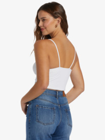 roxy, Roxy Brami Strappy Top, SNOW WHITE (wbk0) ROXY Brami - Strappy Top for Women ARJKT03366
