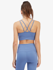 roxy, Womens Kaileo Elongated Sports Bra, BIJOU BLUE (bng0) Kaileo Elongated 2022 - Sports Bra for Women ARJKT03373