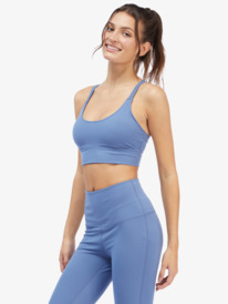 4 Kaileo Elongated Sports Bra Blue ARJKT03373 Roxy
