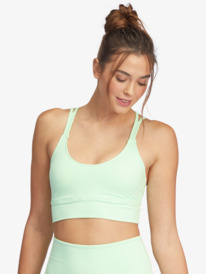 4 Kaileo Elongated Sports Bra Green ARJKT03373 Roxy