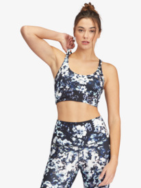 10 Kaileo Elongated Sports Bra Black ARJKT03373 Roxy