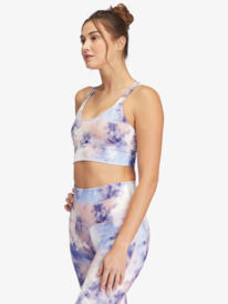 7 Kaileo Elongated Sports Bra Pink ARJKT03373 Roxy