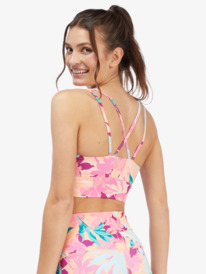 6 Kaileo Elongated Sports Bra Orange ARJKT03373 Roxy