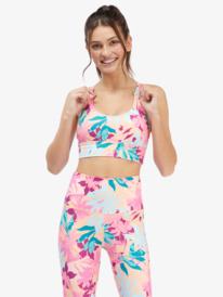 3 Kaileo Elongated Sports Bra Orange ARJKT03373 Roxy
