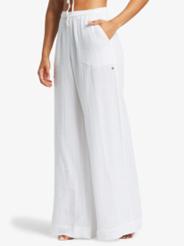 1 Flirty Walk - Ruched Cropped Top for Women White ARJKT03393 Roxy