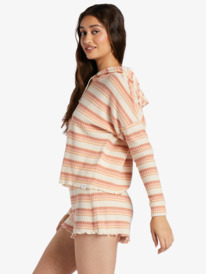 1 Twilight Mood Printed Hoodie Beige ARJKT03403 Roxy