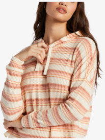 3 Twilight Mood Printed Hoodie Beige ARJKT03403 Roxy