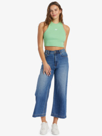 3 Bright Boardwalk High Knit Tank Green ARJKT03407 Roxy