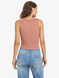 roxy, Never Ending Vacay High Knit Tank, CEDAR WOOD (mms0) NEVER ENDING VACAY ARJKT03408