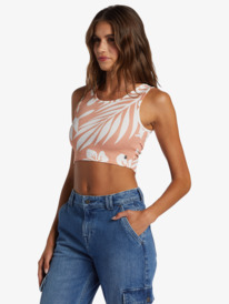 1 Good Keepsake Crop Top Beige ARJKT03426 Roxy