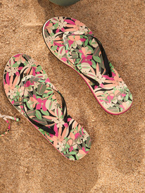 2 Womens Viva Flip-Flops Green ARJL100663 Roxy