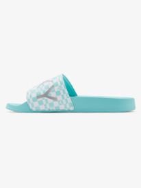 4 Womens Slippy Slider Sandals Blue ARJL100679 Roxy