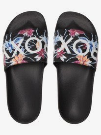 2 Slippy - Sandales pour Femme Noir ARJL100679 Roxy
