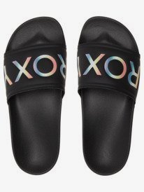 roxy, Womens Slippy Slider Sandals, BLACK GEO (bk1) Slippy - Slider Sandals for Women ARJL100679