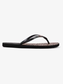 1 Viva Stamp Flip-Flops Black ARJL100683 Roxy